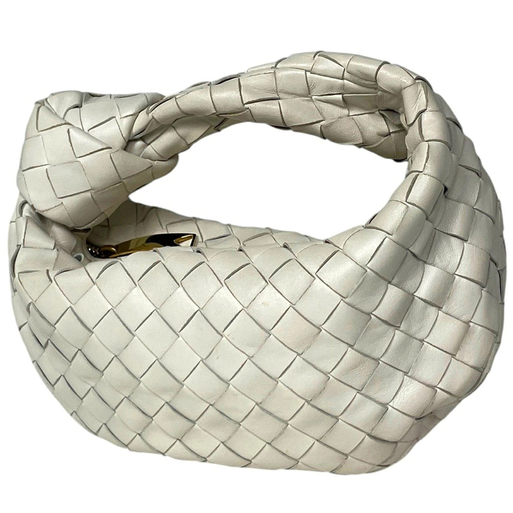 Bottega Veneta handbag Intrecciato leather white
